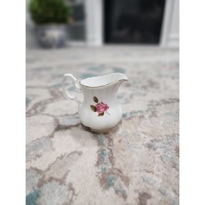 Royal Dover Creamer with Pink Rose
